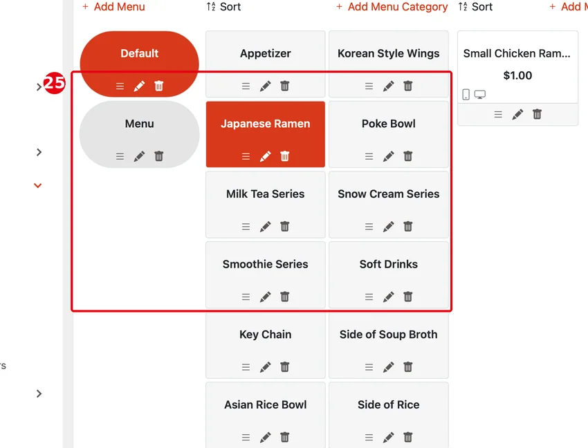 2.3.5 How to add menu items – 235-sb