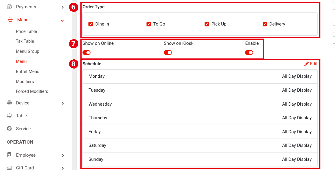 2.3.8 How to schedule items and choose where they appear – 238-3