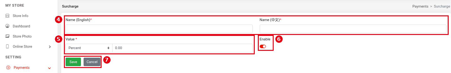 2.4.2 How to set up surcharges – 242-2
