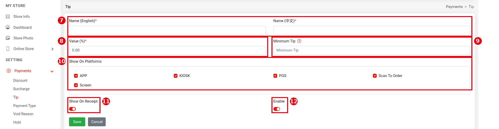 2.4.3 How to set up tip options, minimum tip and tip base – 243-2