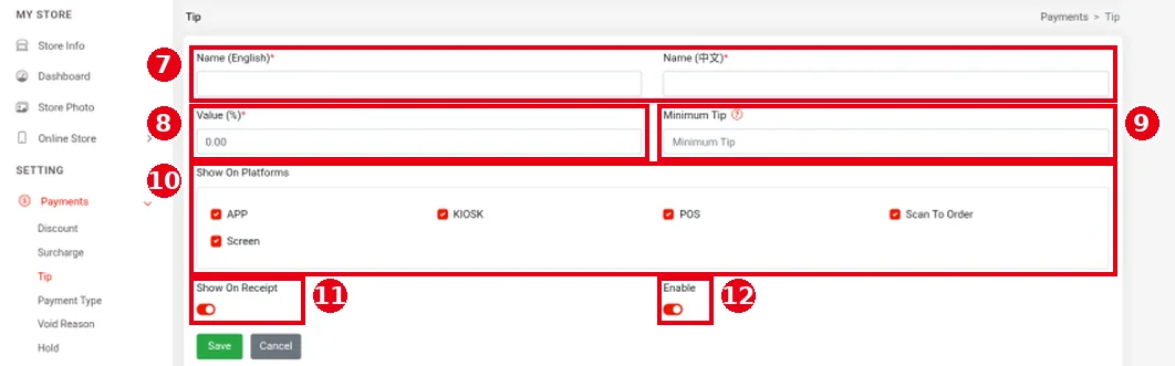 2.4.3 How to set up tip options, minimum tip and tip base – 243-2
