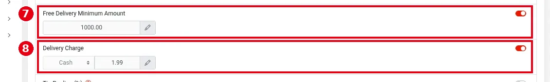2.5.2 How to configure To Go, Pick Up and Delivery settings – 252-4