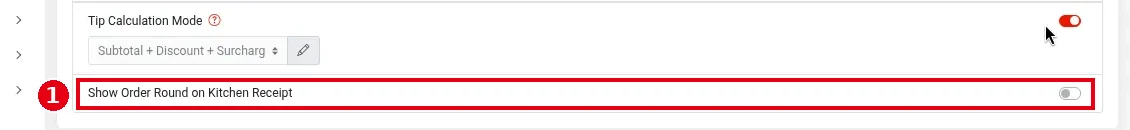 2.5.6 How to show order rounds on kitchen tickets – 256-1