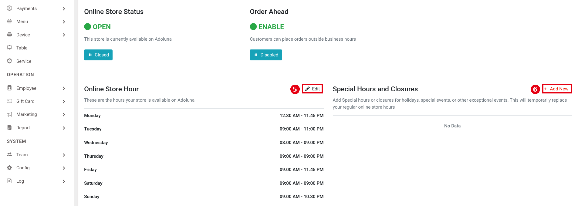 2.9.1 How to set online store availability and hours – 291-3