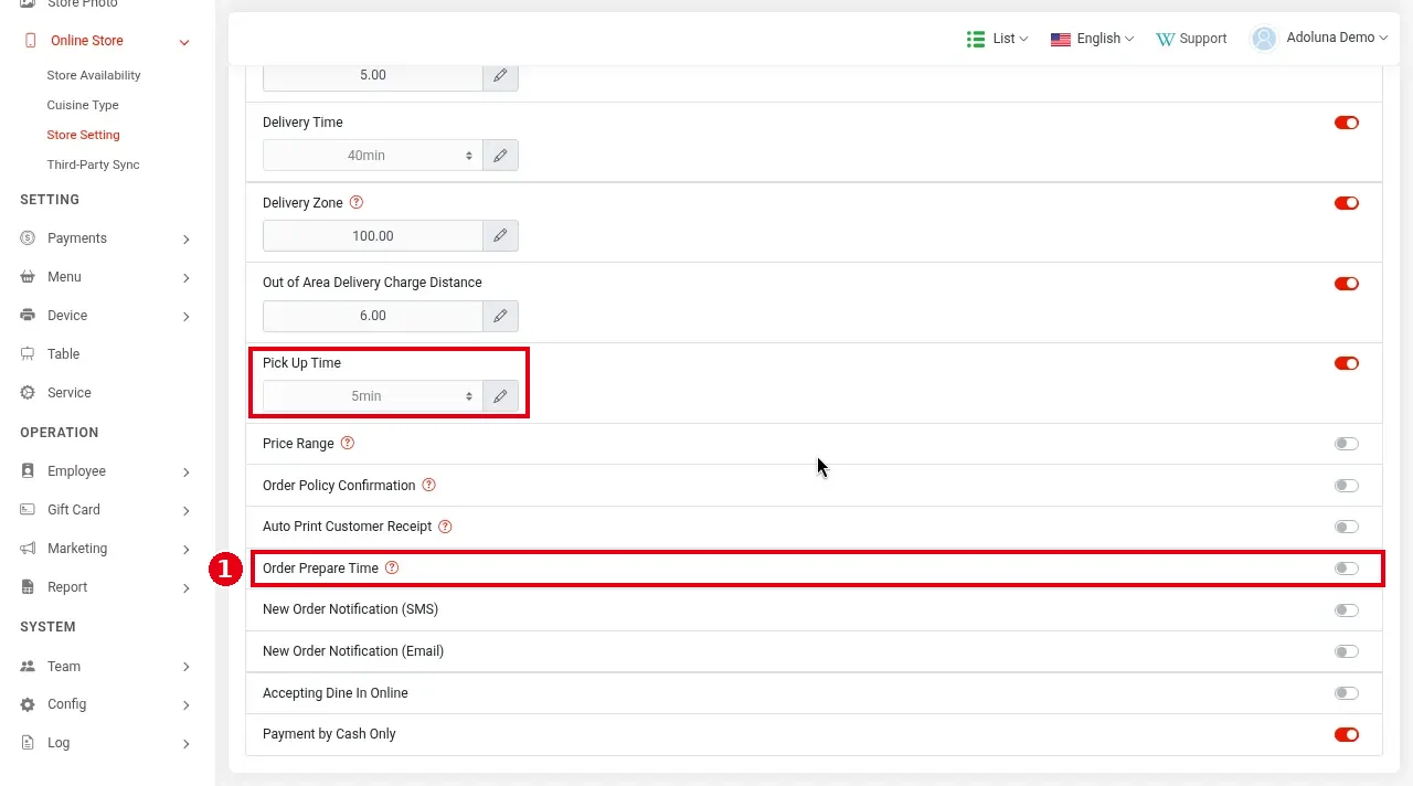 2.9.4 How to set the prep time for scheduled orders – 294-1b