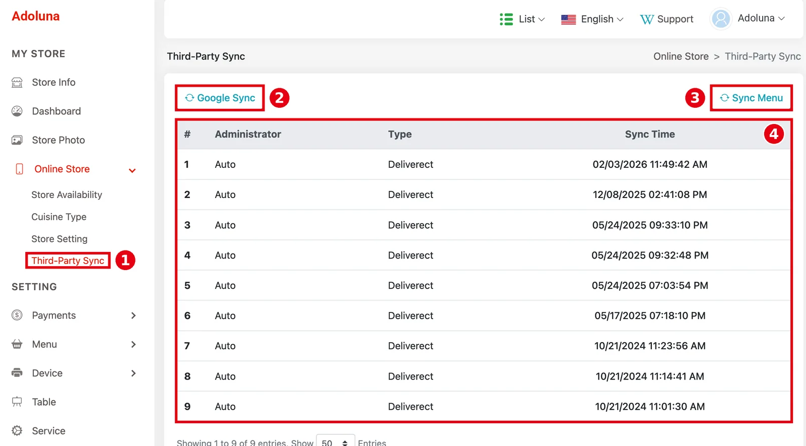 2.9.5 How to set up third-party delivery sync (Deliverect) – 295-1
