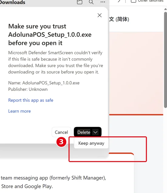 3.2.1 How to install Adoluna POS on each platform – 321-win-5