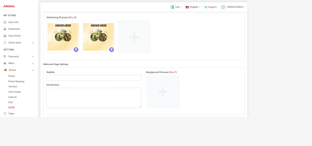 3.5.2 How to configure a Kiosk – 352-S4