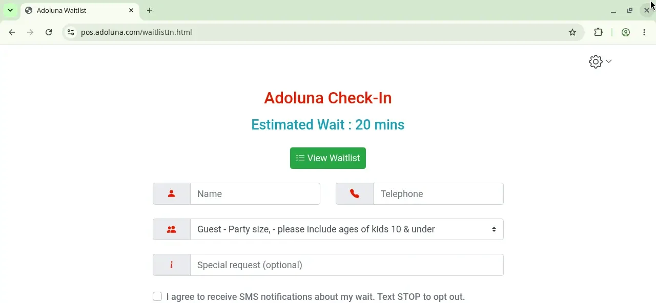 3.5.3 How to set up a Waitlist self check-in kiosk – 353-W2