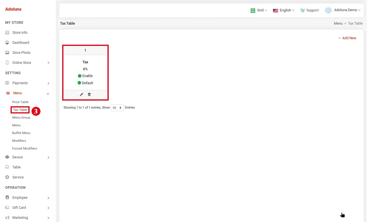 3.6.1 How to build a new menu from scratch (setup order) – 361-2