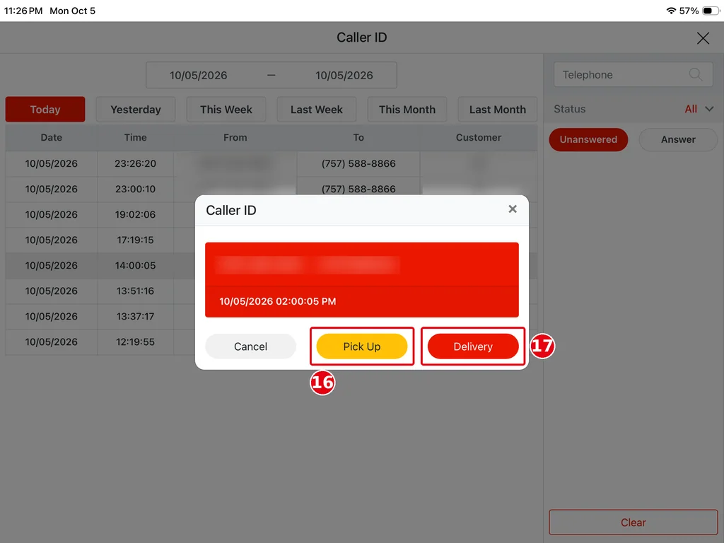 1.12.1 How to use Caller ID to take phone orders – cid1121-5d