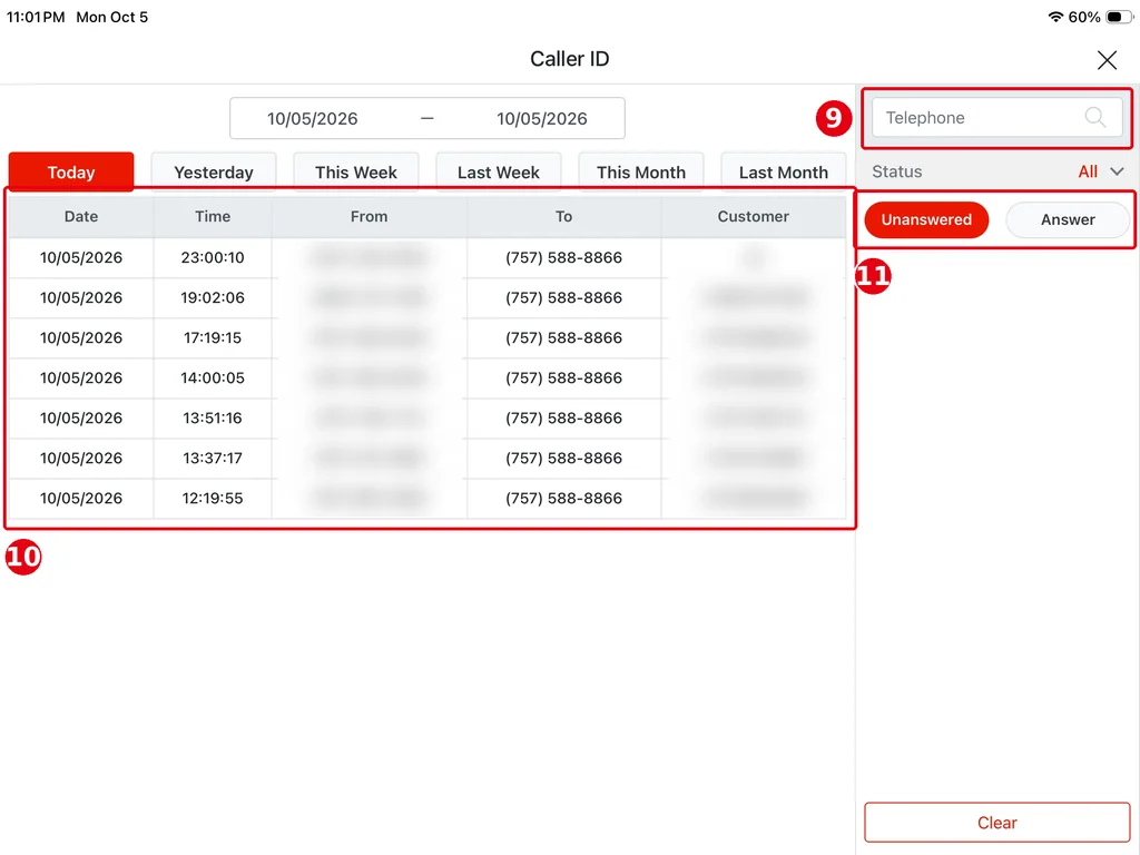 3.5.4 How to set up Caller ID – cid354-c