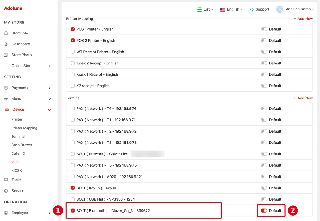 3.4.3 How to connect a Clover Go 3 / VP3350 card reader – cr343-a