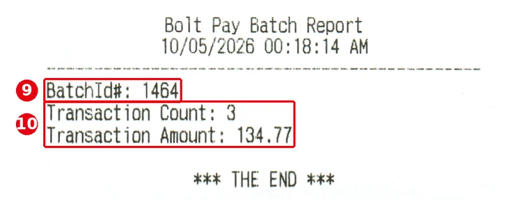1.6.3 How to close a credit card batch – prt163-bolt