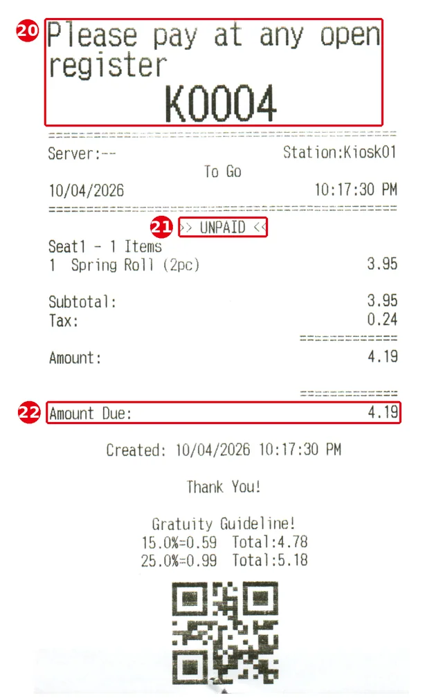 1.8.1 How guests order and pay at the Kiosk – prt181-cash